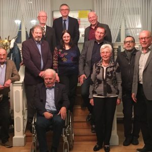 Oben: Michael Kempkes (50 Jahre), Hans-Gerd Rötters, Ibrahim Yetim (25), Mitte: Peter Wienecke (Vorstand), Martina Barwitzki-Gräber (stellv. Vorsitzende), Dieter Rapp (40) Unten: Paul Neumann (50), Klaus Schönwald (40), Elisabeth Dröger (50), Karl-Heinz H