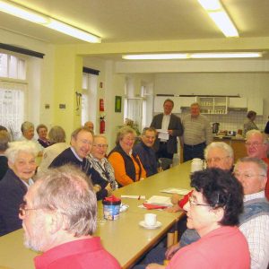 Karl-Heinz Reimann beim Seniorenfrühstück der AG 60plus Rheinkamp
